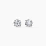Boucles D'oreilles Puces Artemis Or Blanc Diamant - Puces Femme | Marc Orian
