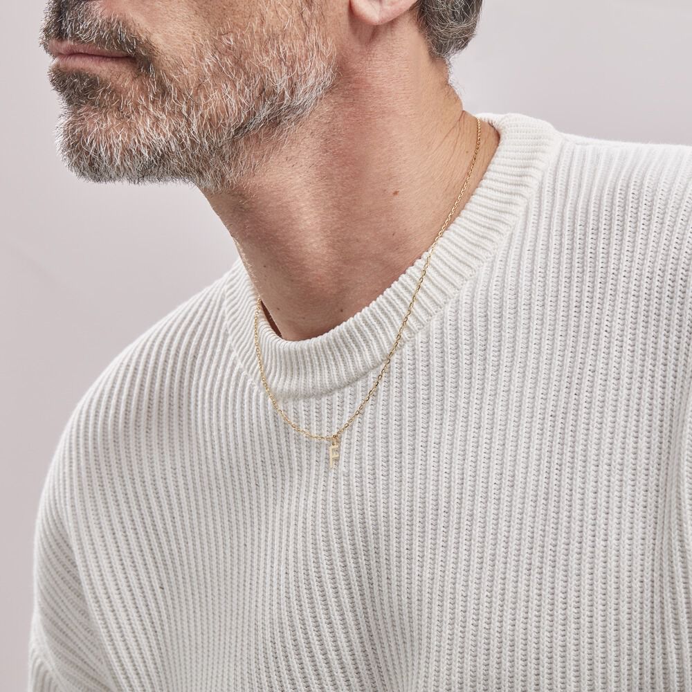 Pendentif Ionia Lettre Or Jaune - Pendentifs Famille | Marc Orian