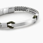 Bracelet Jourdan Donovan Acier Argent&eacute; - Bracelets cuir Homme | Marc Orian