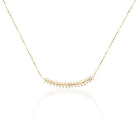 Collier Fabrizia Plaqu&eacute; Or Jaune Oxyde De Zirconium - Colliers avec pierres Femme | Marc Orian