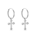 Cr&eacute;oles Angel Argent Blanc Oxyde De Zirconium - Cr&eacute;oles Femme | Marc Orian