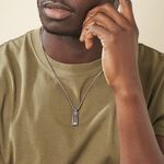 Collier Charlie-rose Acier Blanc - Colliers Homme | Marc Orian