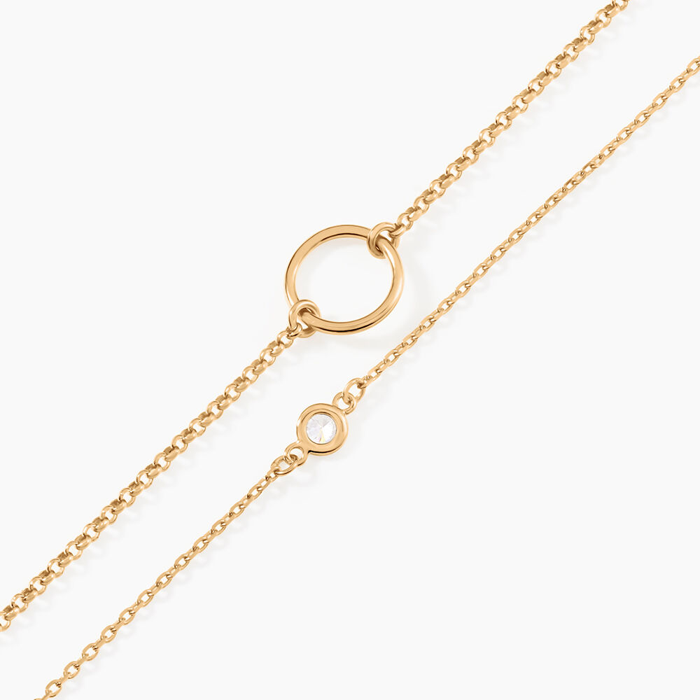 Bracelet Flo Plaqu&eacute; Or Jaune Oxyde De Zirconium - Bracelets cha&icirc;nes Femme | Marc Orian