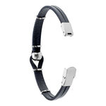 Bracelet Acier Blanc Achil - Bracelets cuir Homme | Marc Orian