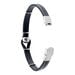 Bracelet Acier Blanc Achil - Bracelets cuir Homme | Marc Orian