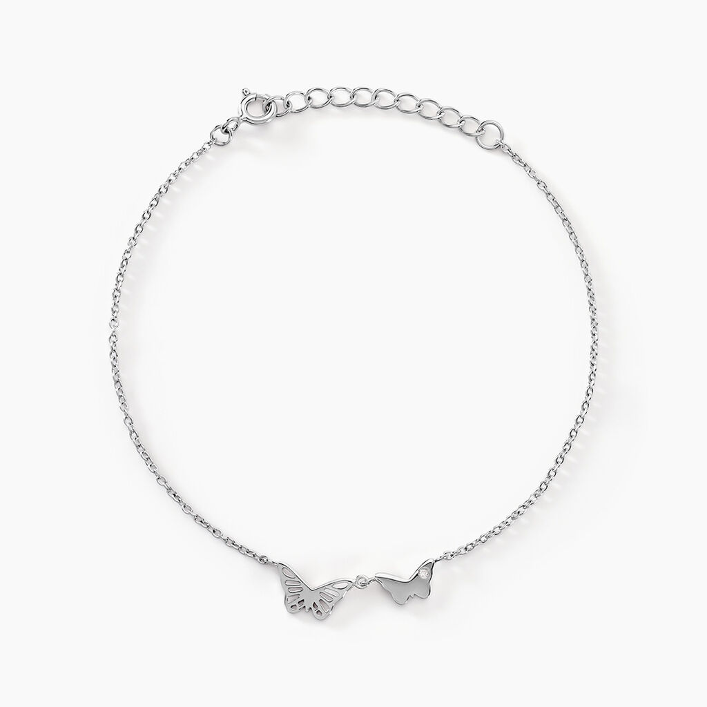 Bracelet Thecla Argent Blanc Oxyde De Zirconium - Bracelets fantaisie Femme | Marc Orian