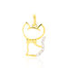 Pendentif Egee Chat Or Jaune Oxyde De Zirconium - Pendentifs Enfant | Marc Orian