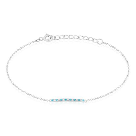 Bracelet Elga Argent Blanc Oxyde De Zirconium - Bracelets chaînes Femme | Marc Orian