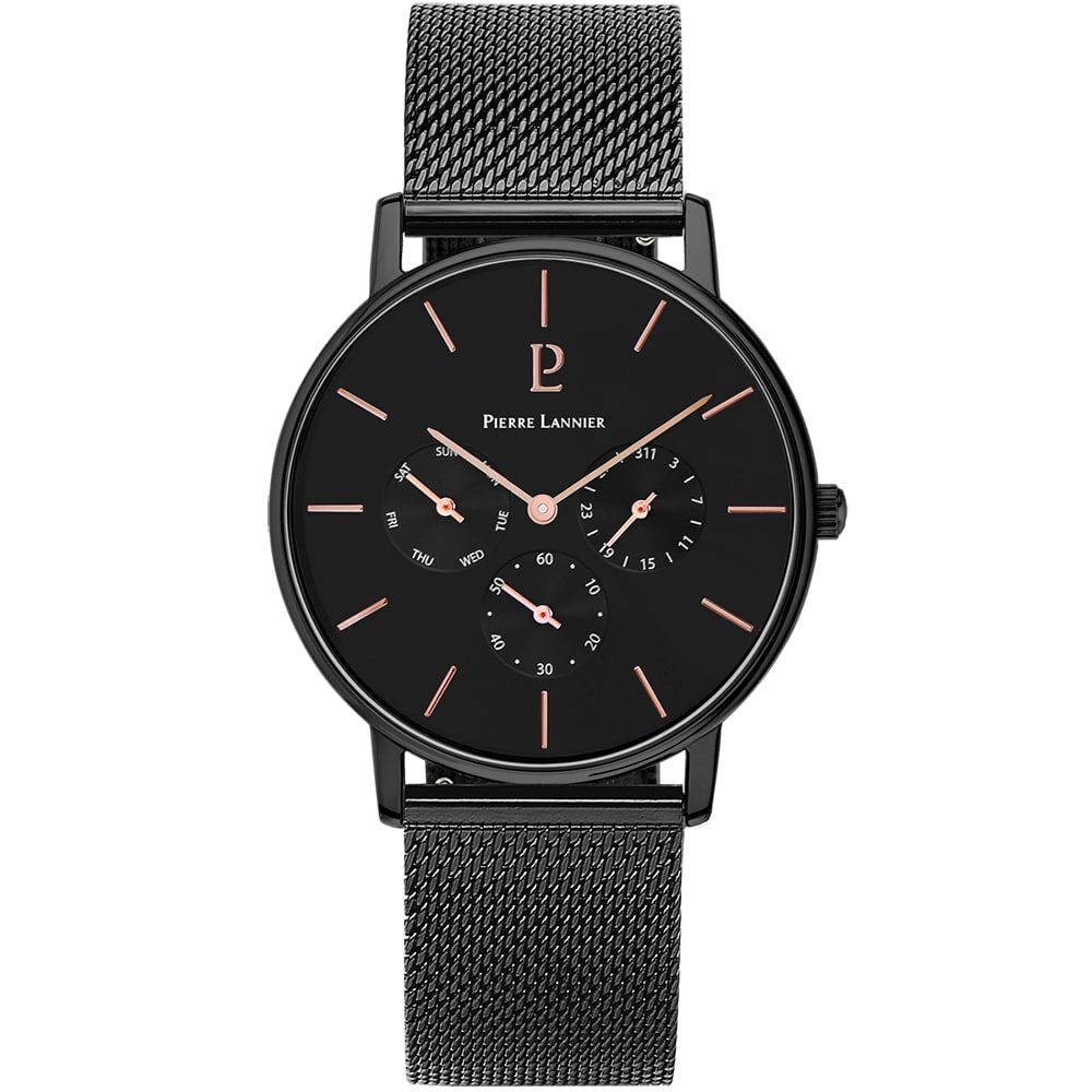 Montre Pierre Lannier Collection Cityline Noir - Montres &eacute;tanches Homme | Marc Orian