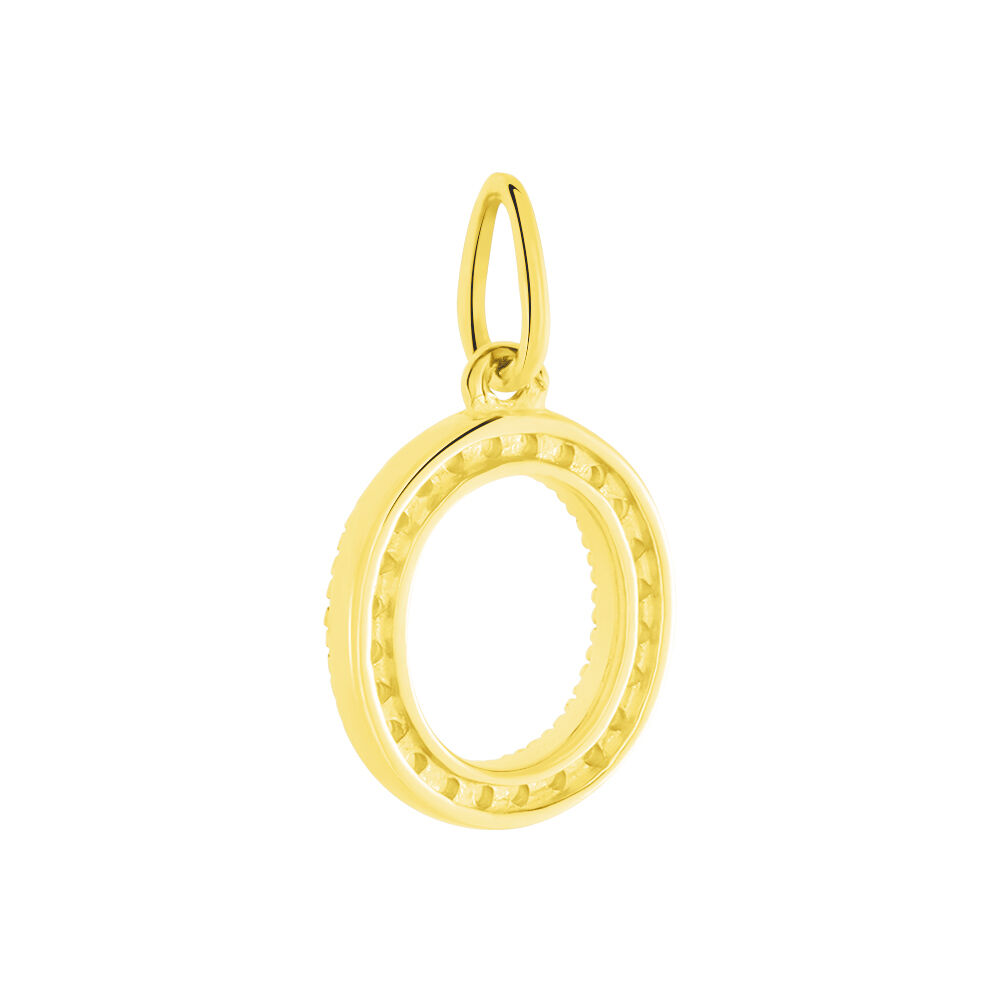 Pendentif Lettre O Or Jaune Oxyde - Pendentifs Famille | Marc Orian