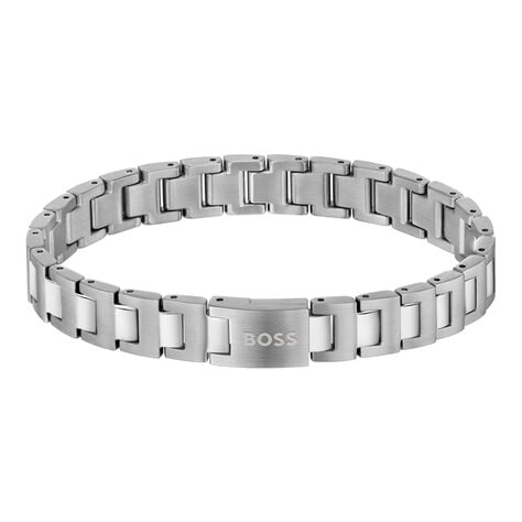 Bracelet Boss Candor Acier Blanc - Bracelets chaînes Homme | Marc Orian