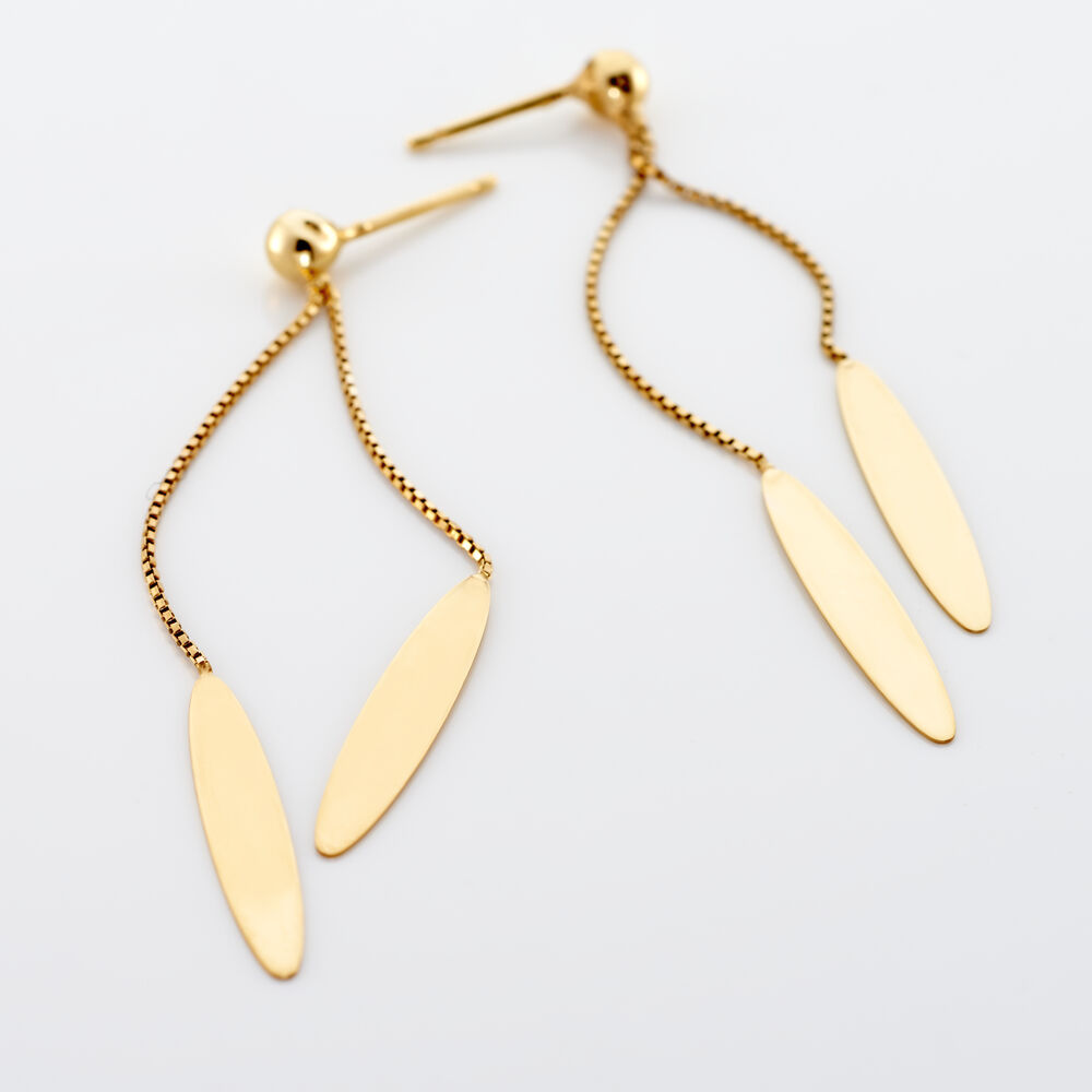 Boucles D'oreilles Pendantes Leeann Or Jaune - Pendantes Femme | Marc Orian