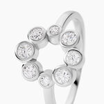 Bague Ryo Argent Blanc Oxyde De Zirconium - Bijoux fantaisie Femme | Marc Orian