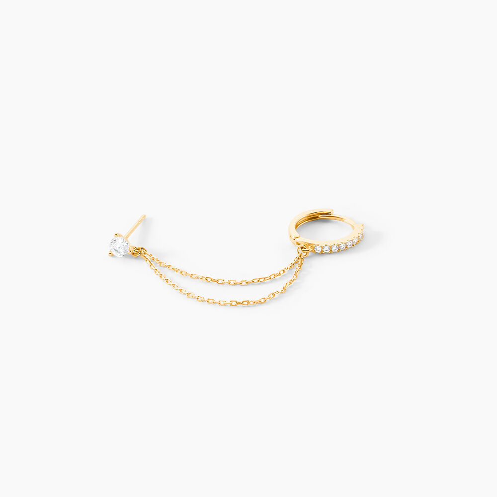 Bijou D'oreille Unitaire Michi Or Jaune Oxyde De Zirconium - Piercings d'oreilles Femme | Marc Orian