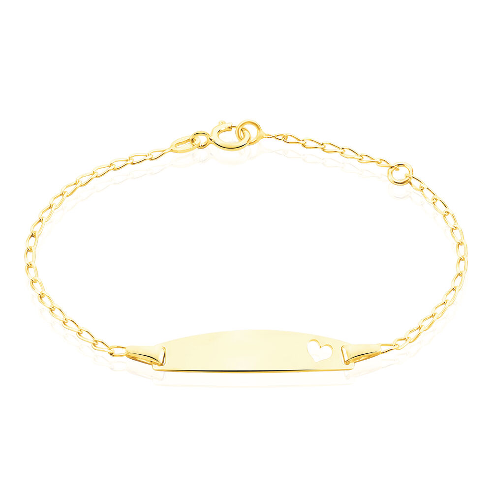 Bracelet Identit&eacute; Etheline Maille Gourmette Or Jaune - Gourmettes Enfant | Marc Orian