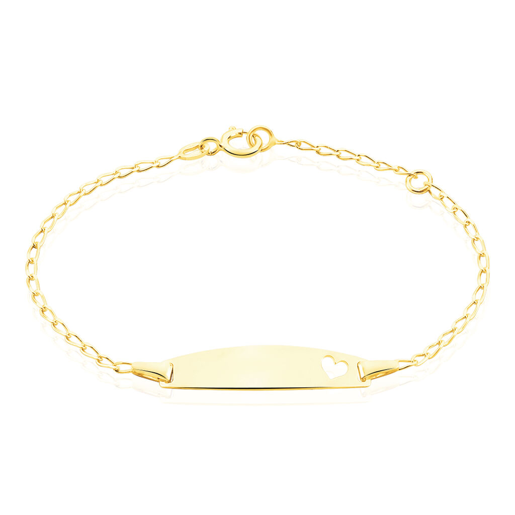Bracelet Identit&eacute; Etheline Maille Gourmette Or Jaune - Gourmettes Enfant | Marc Orian