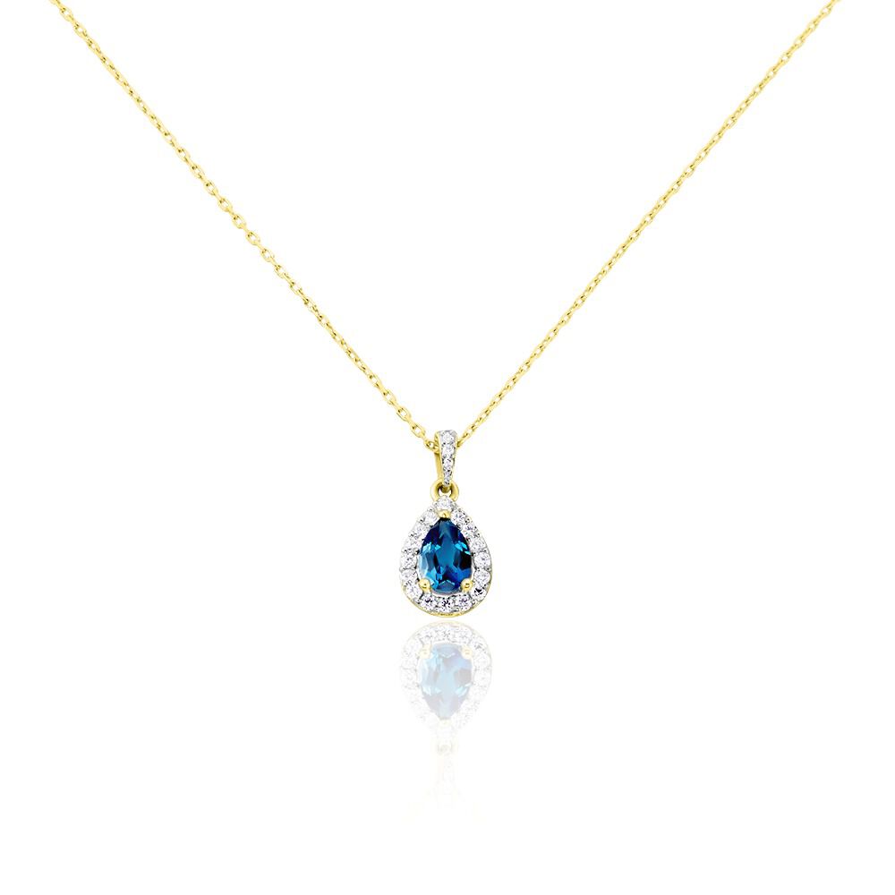 Collier Or Jaune Leroy Topaze - Colliers avec pierres Femme | Marc Orian