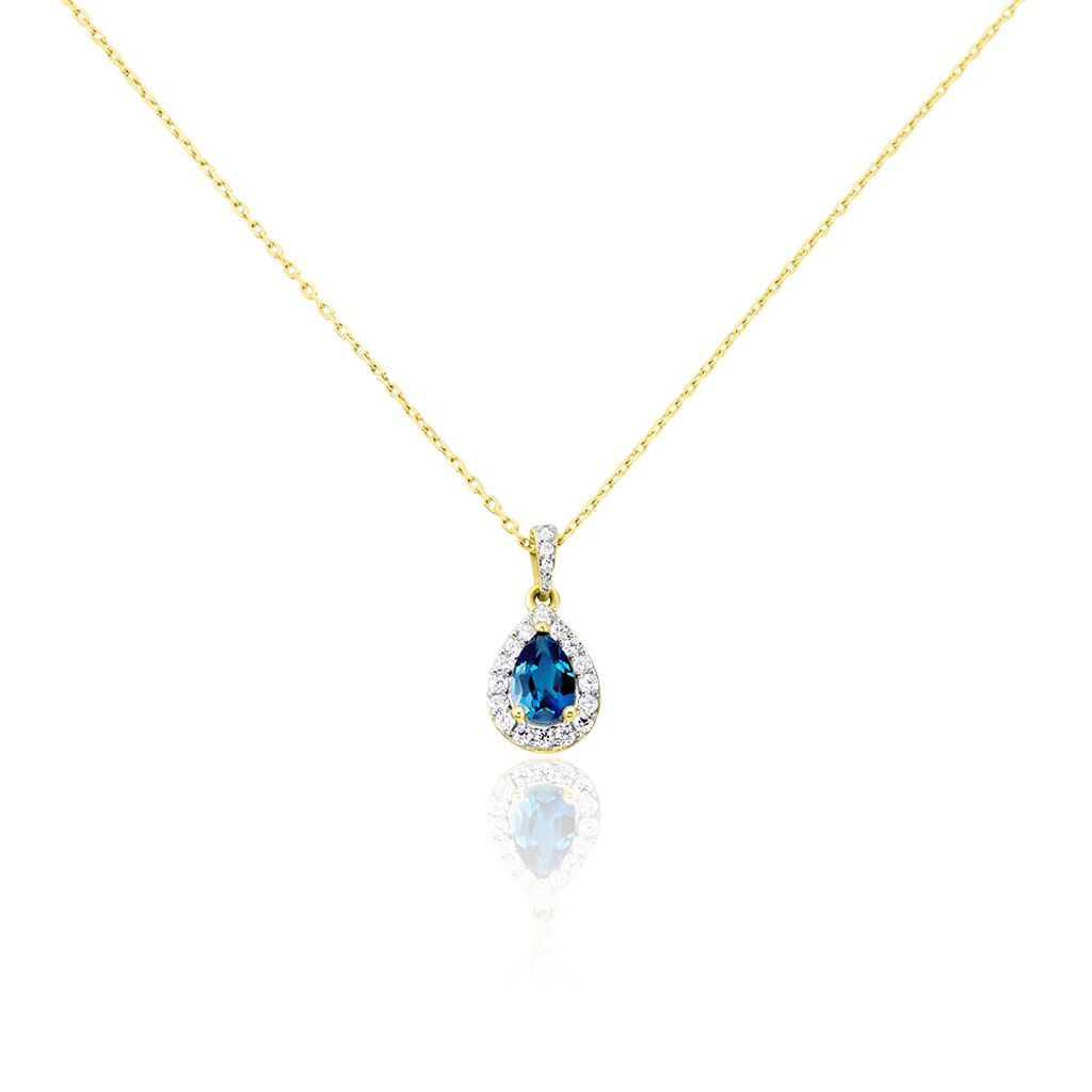 Collier Or Jaune Leroy Topaze - Colliers avec pierres Femme | Marc Orian