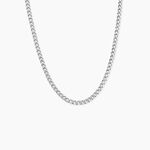 Cha&icirc;ne Casper Maille Gourmette Argent Blanc - Chaines Unisex | Marc Orian