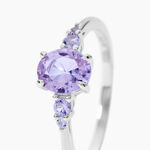 Solitaire Accompagne Argent Rainbow Oxyde De Zirconium - Bijoux fantaisie Femme | Marc Orian