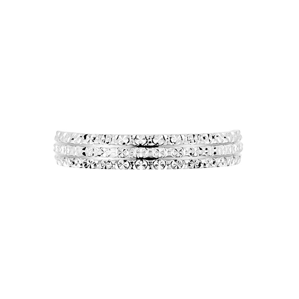 Alliance Roxie Ruban Plat Or Blanc - Alliances duo Femme | Marc Orian