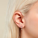 Boucles D'oreilles Pendantes Roseraie Argent Blanc Oxyde De Zirconium - Pendantes Femme | Marc Orian