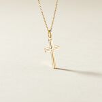 Pendentif Alyssa Croix Or Jaune - Pendentifs Unisex | Marc Orian