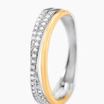 Bague Or Jaune et Argent Blanc Oxyde De Zirconium - Bagues avec pierre Femme | Marc Orian