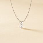 Pendentif Mabila Or Blanc Oxyde De Zirconium - Pendentifs Femme | Marc Orian