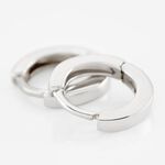 Cr&eacute;oles Argent Blanc Eleanora - Cr&eacute;oles Femme | Marc Orian