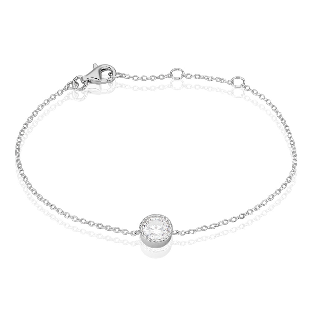 Bracelet Anaissa Argent Blanc Oxyde De Zirconium - Bracelets chaînes Femme | Marc Orian
