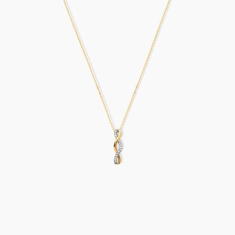 Collier Nucia Or Jaune Diamant - Colliers avec pierres Femme | Marc Orian