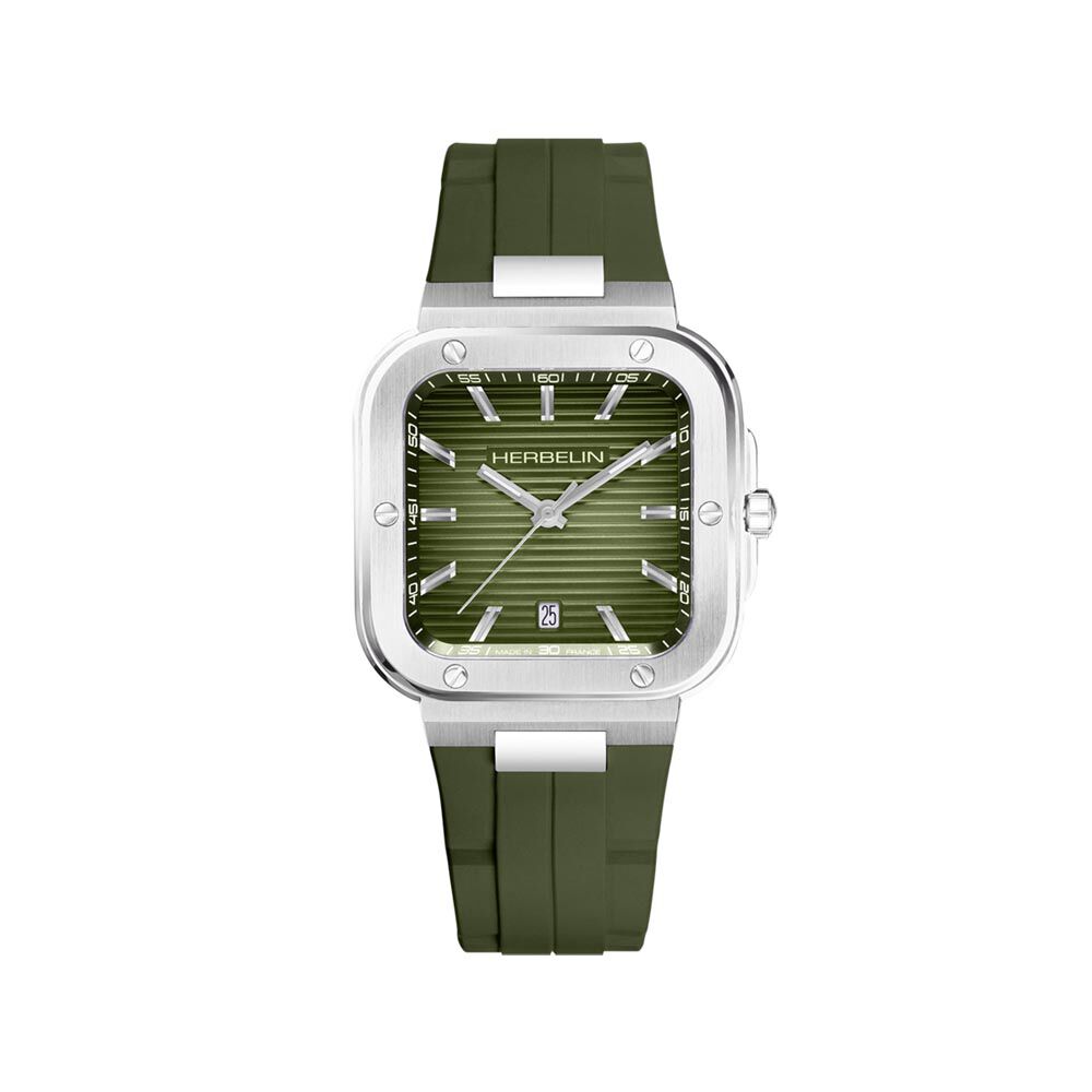 Montre Herbelin Cap Camarat Square Kaki - Montres &eacute;tanches Homme | Marc Orian