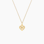 Pendentif Eudocie Coeur Lettre Or Jaune - Pendentifs Femme | Marc Orian