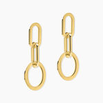 Boucles D'oreilles Pendantes Manille Acier Jaune - Pendantes Femme | Marc Orian