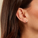 Boucles D'oreilles Puces Rufino Or Jaune Oxyde De Zirconium - Puces Femme | Marc Orian