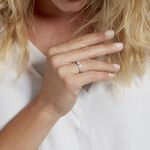 Bague Solitaire Maevane Argent Blanc Oxyde De Zirconium - Bijoux fantaisie Femme | Marc Orian
