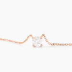 Collier Ponama Or Rose Oxyde De Zirconium - Colliers solitaires Femme | Marc Orian