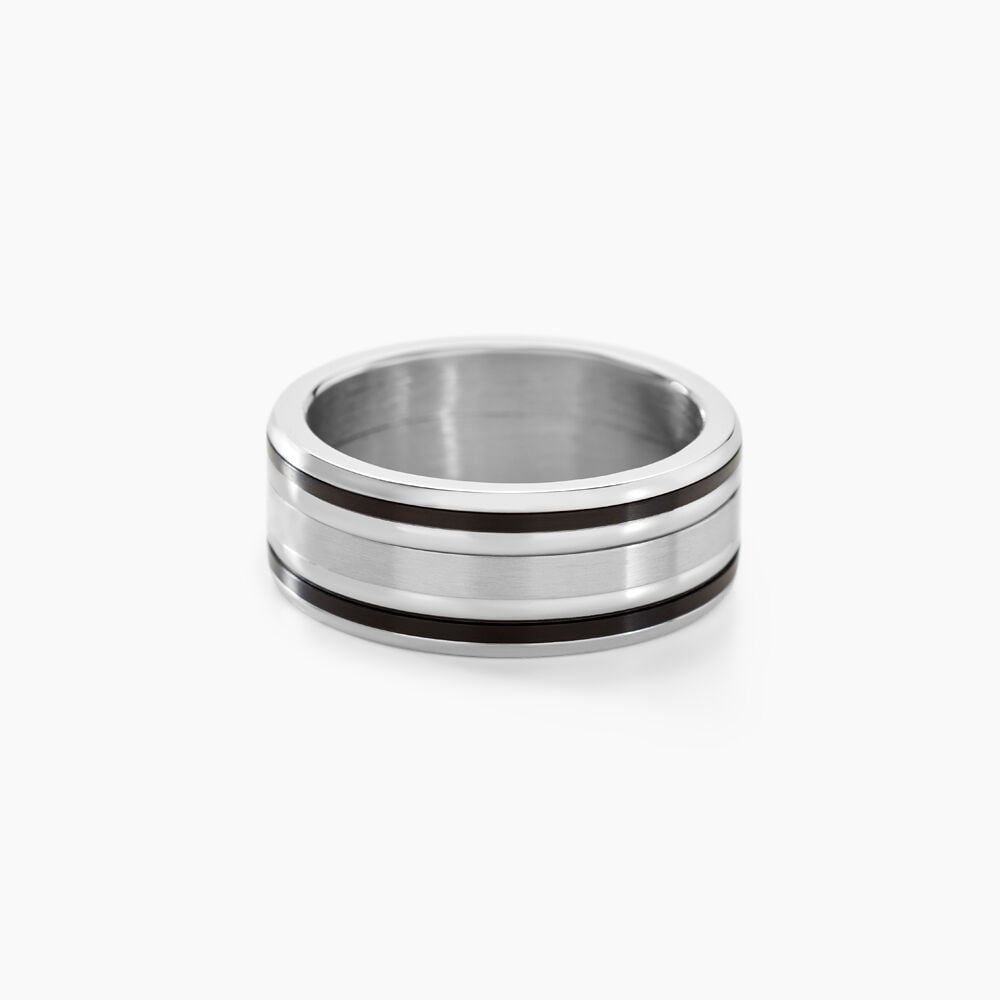 Bague Margalith Acier Blanc - Bijoux fantaisie Homme | Marc Orian