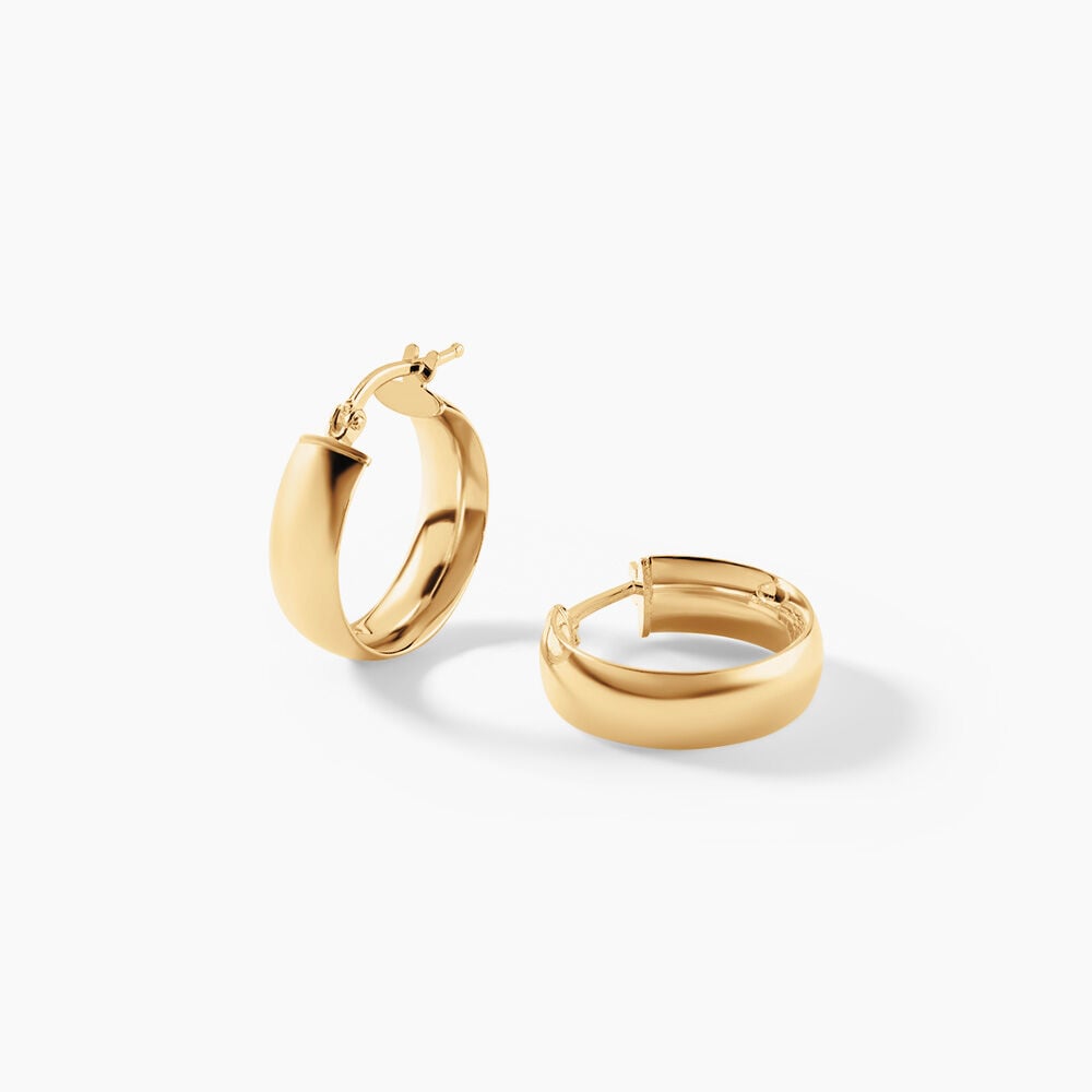Cr&eacute;oles Terezia Argent Dor&eacute; A L'Or 750/1000 - Cr&eacute;oles Femme | Marc Orian