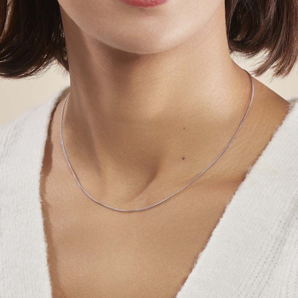 Chaîne Clementine Argent Blanc - Chaines Femme | Marc Orian