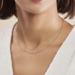 Cha&icirc;ne Clementine Argent Blanc - Colliers fantaisie Femme | Marc Orian