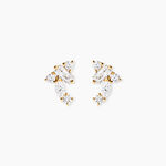 Boucles D'Oreilles Puces Astrea Or Jaune Oxyde De Zirconium - Puces Femme | Marc Orian