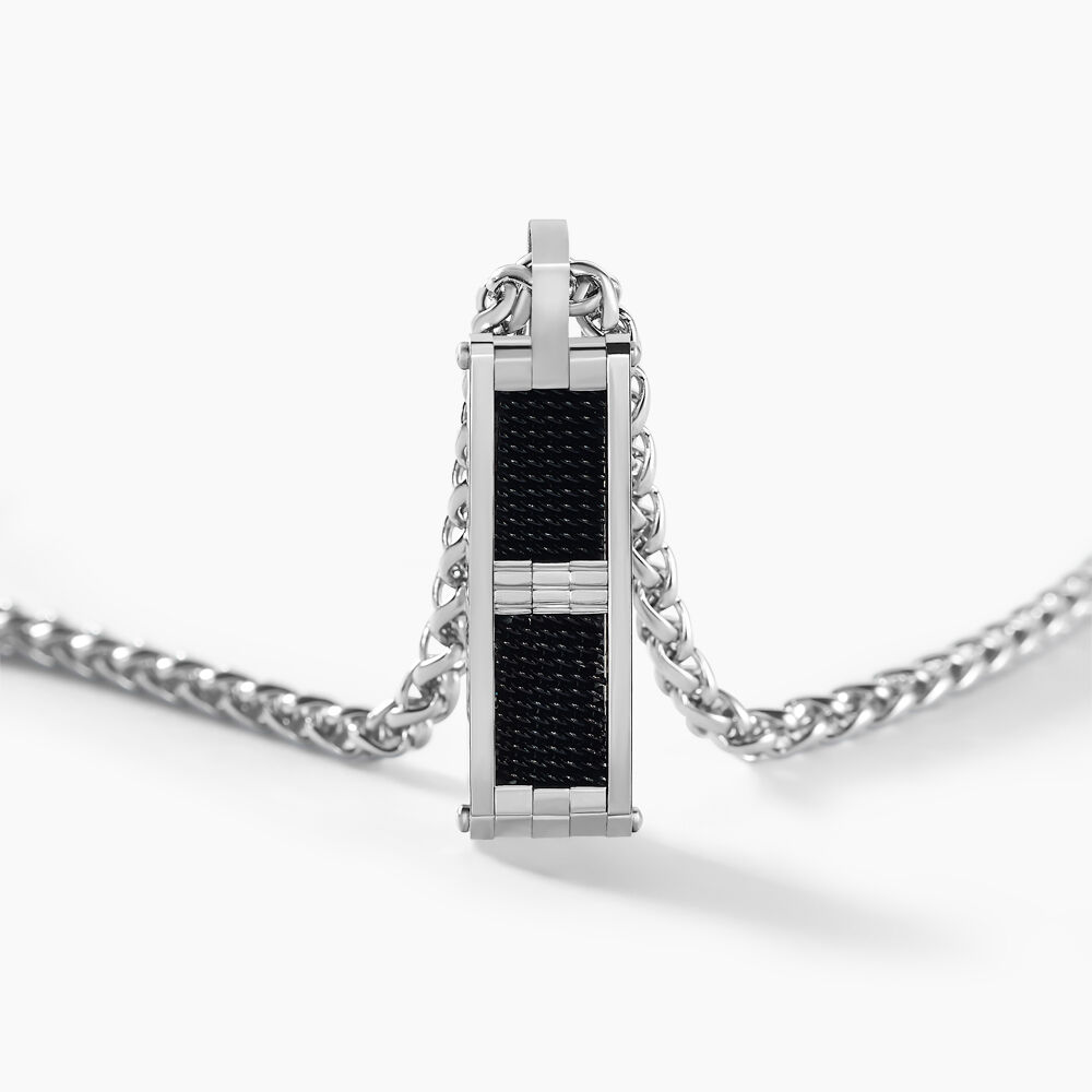 Collier Messy Acier Blanc -  Homme | Marc Orian