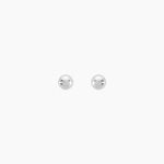 Boucles D'oreilles Puces Virgie Argent Blanc - Puces Femme | Marc Orian