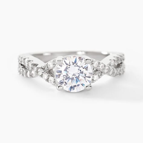 Bague Karin Argent Blanc Oxyde De Zirconium - Solitaires Femme | Marc Orian
