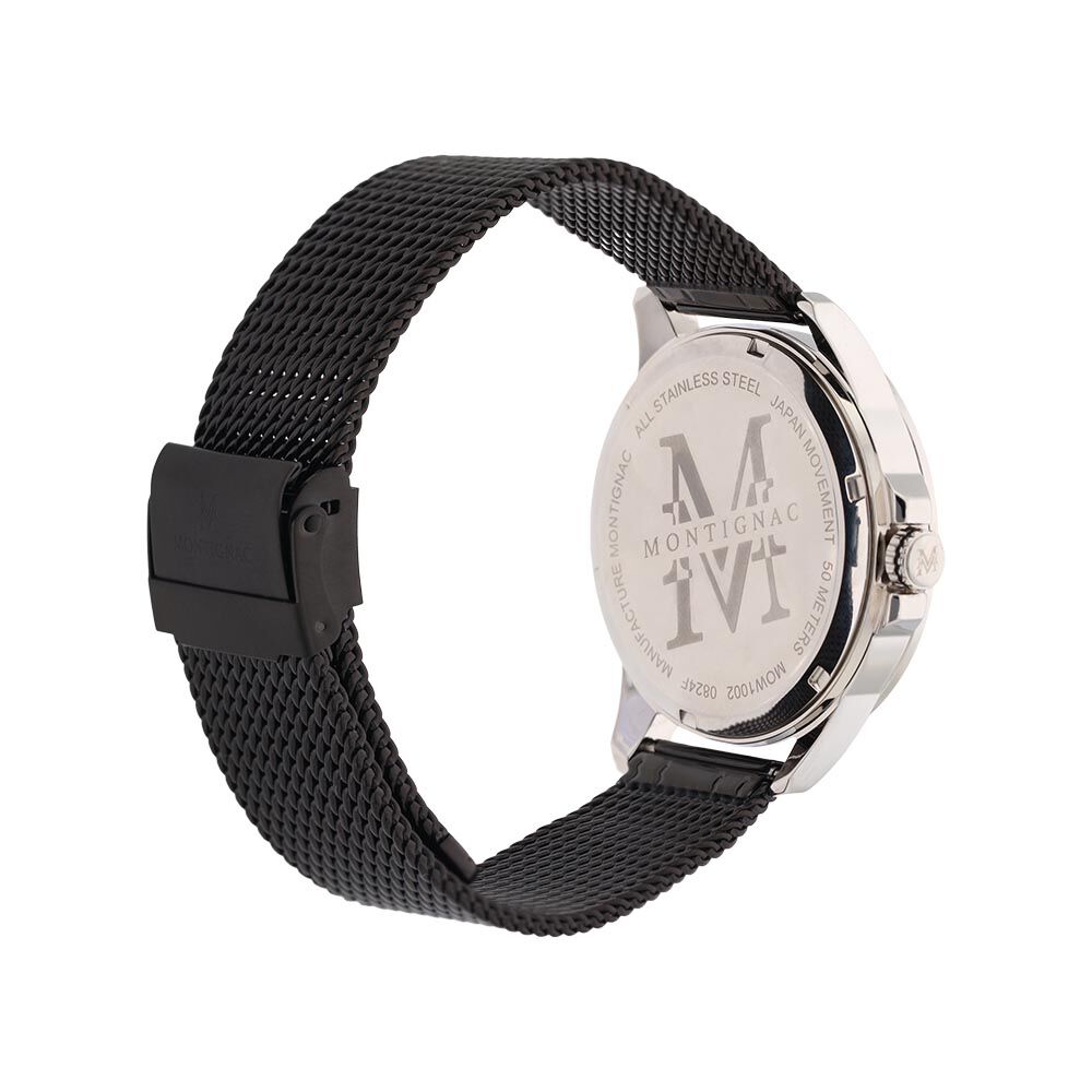 Montre Montignac Round Noir - Montres étanches Homme | Marc Orian