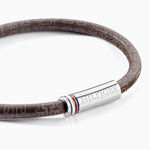 Bracelet Tommy Hilfiger Printed Cord Cuir De Veau Marron - Bracelets cuir Homme | Marc Orian