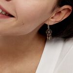 Boucles D'oreilles Pendantes Attrape Reves Plaque Or Pierre - Pendantes Femme | Marc Orian