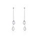 Boucles D'oreilles Pendantes Djime Or Blanc Amethyste - Pendantes Femme | Marc Orian